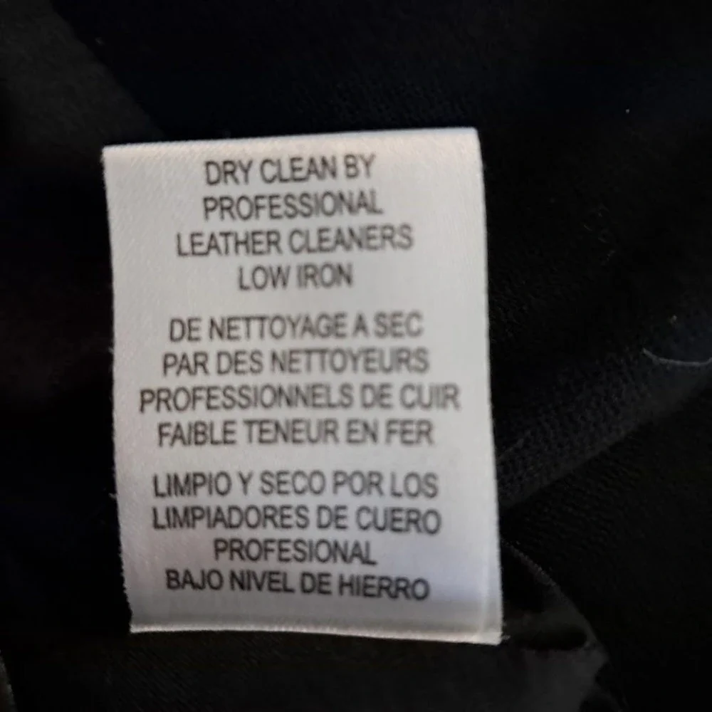 WORTH 4 Black Straight Pencil Skirt Rayon Knit Leather Waistband Career Business